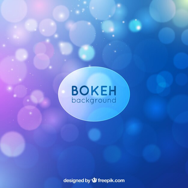 Fondo azul bokeh brillante