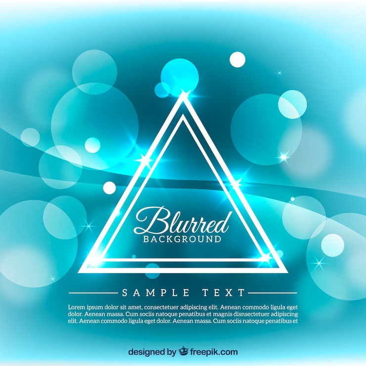 Vector gratuito fondo azul bokeh desenfocado 