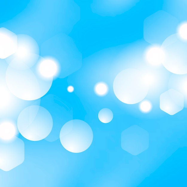 Vector gratuito fondo azul bokeh