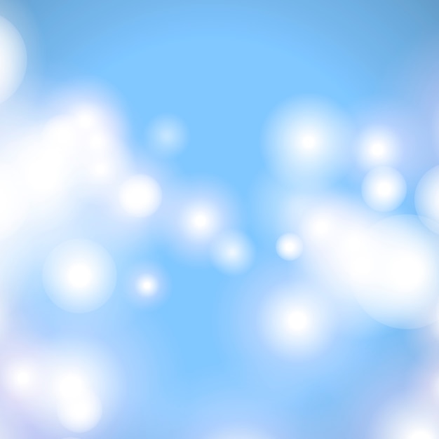 Vector gratuito fondo azul bokeh