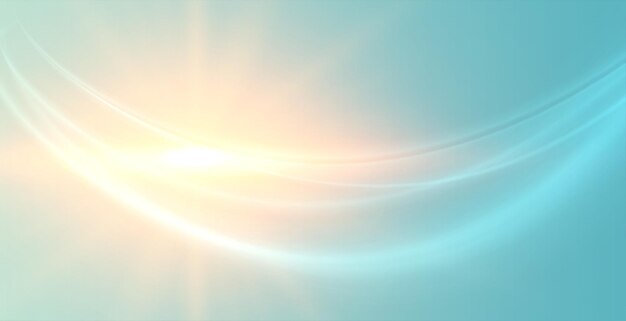 fondo azul brillante y brillante del sol con vector de efecto de rastro de raya