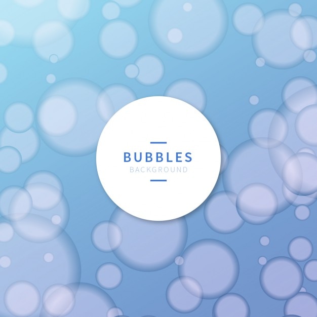 Fondo azul de burbujas