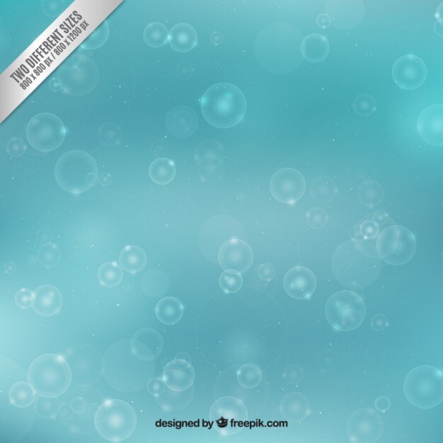 Fondo azul de burbujas
