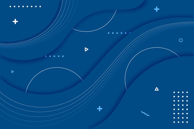 Fondo azul clásico con olas