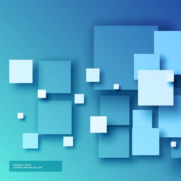 Fondo azul de cuadrados