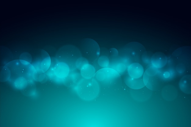 Fondo azul degradado con efecto bokeh