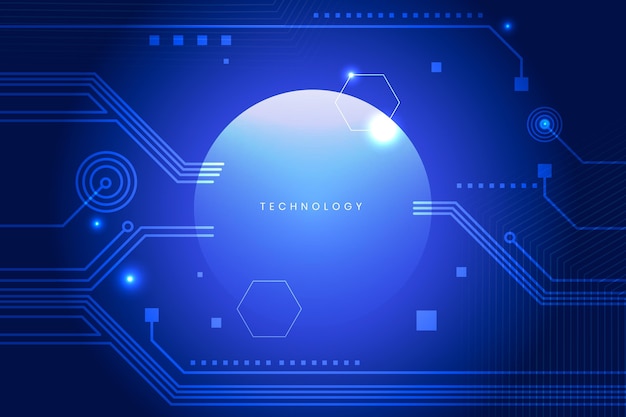 Fondo azul degradado futurista