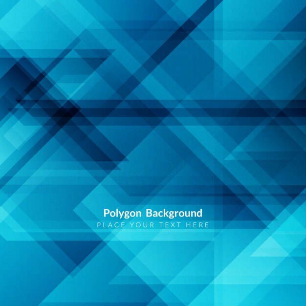Fondo azul de diseño poligonal