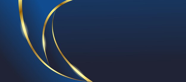 Fondo azul y dorado de lujo