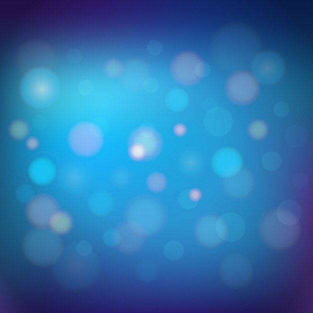 Fondo azul con efecto bokeh