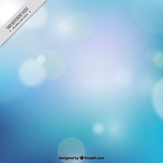 Fondo azul con efecto bokeh