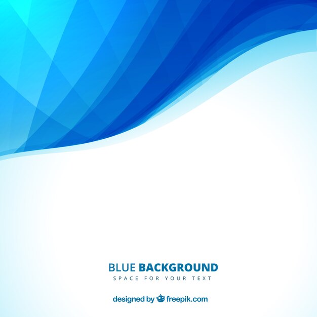 Fondo azul en estilo abstracto