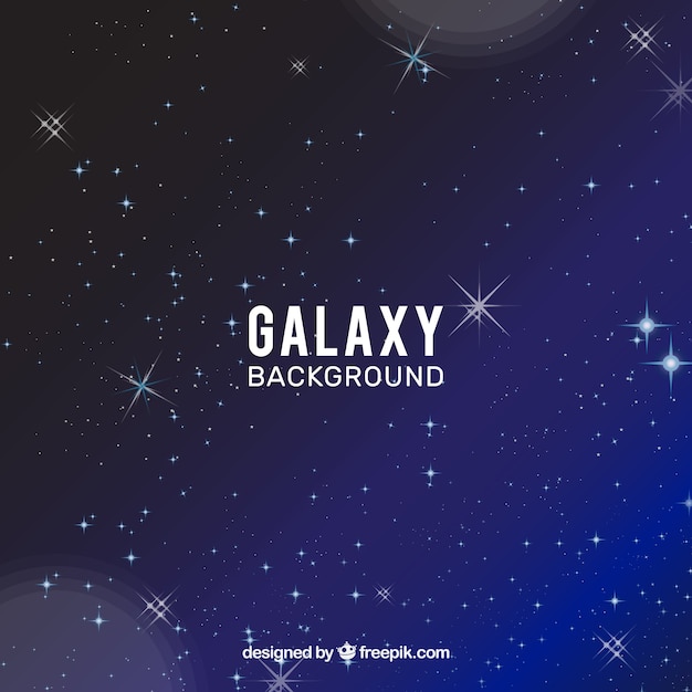 Fondo azul de estrellas