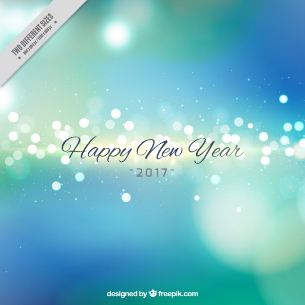 Fondo azul de feliz año nuevo