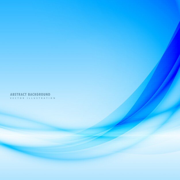 Fondo azul con formas abstractas onduladas