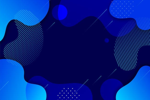 Vector gratuito fondo azul con formas abstractas