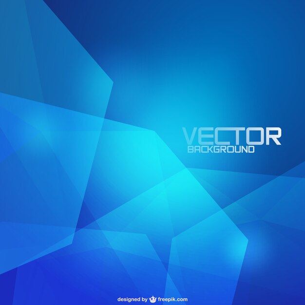 Fondo azul con formas transparentes