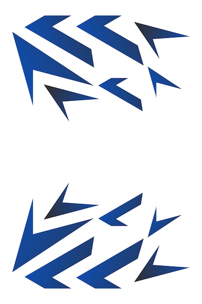 Fondo azul gradiente diseño moderno geométrico