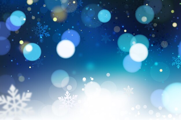 Fondo azul invierno borroso
