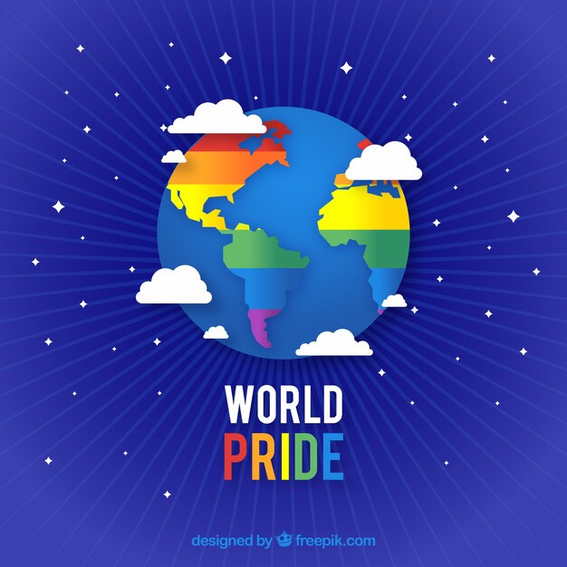 Fondo azul de lgtb pride