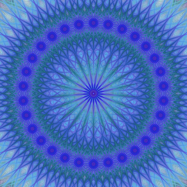 Fondo azul de  mandala