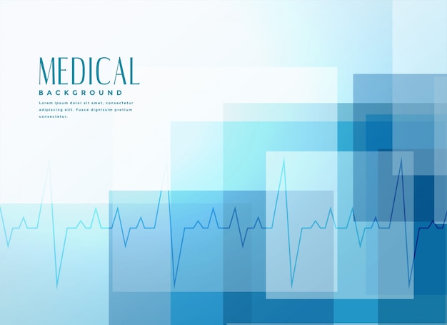 Fondo azul médico banner de salud