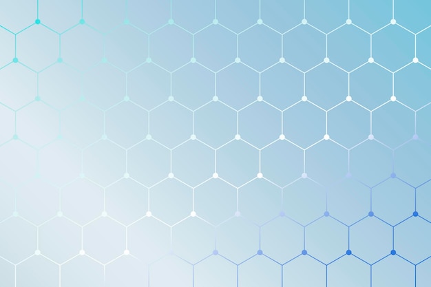Fondo azul con motivos geométricos de panal