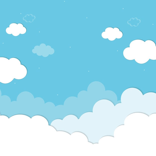 Fondo azul nublado