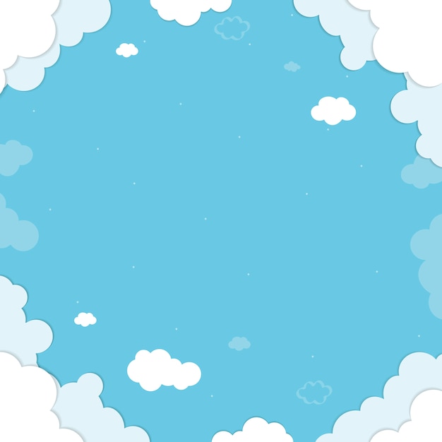 Fondo azul nublado