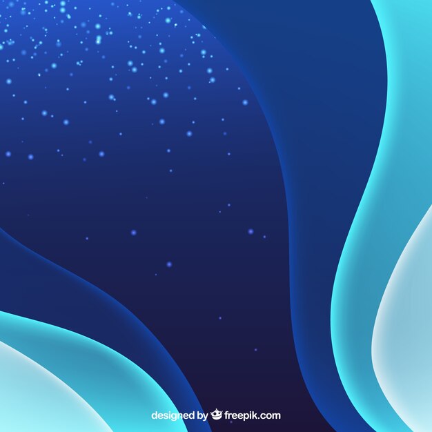 Fondo azul con olas