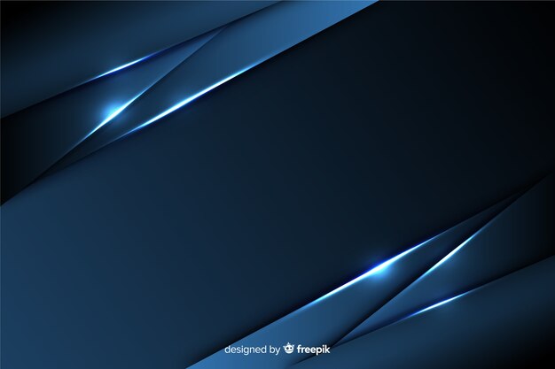 Fondo azul oscuro con efecto metalizado.