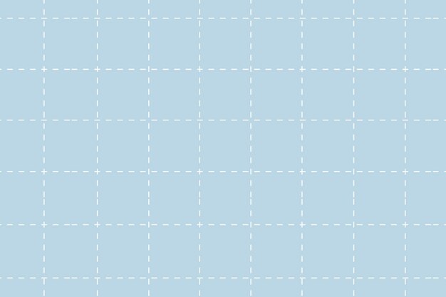 Fondo azul pastel, patrón de cuadrícula, vector de diseño lindo
