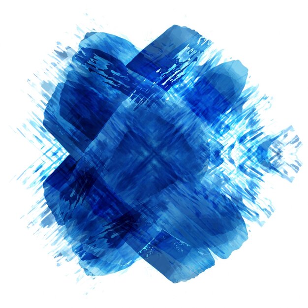 Fondo azul de pinceladas de acuarela