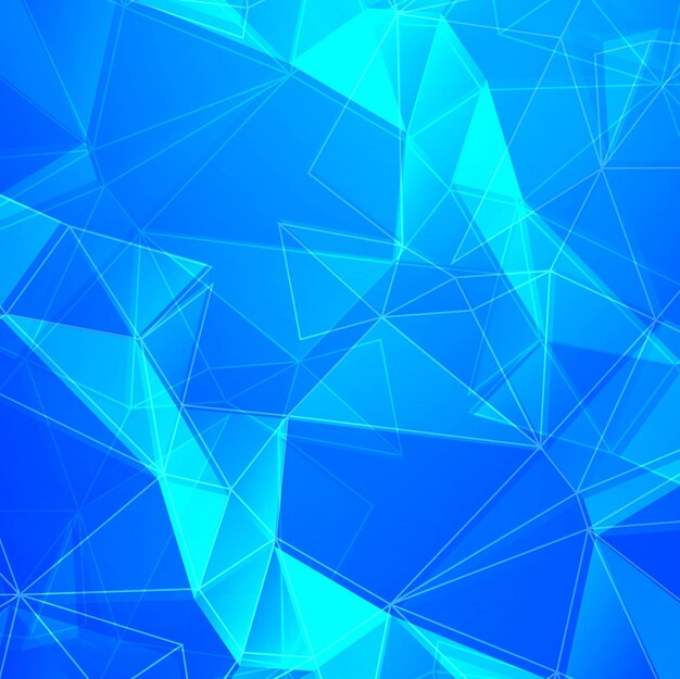 Fondo azul poligonal
