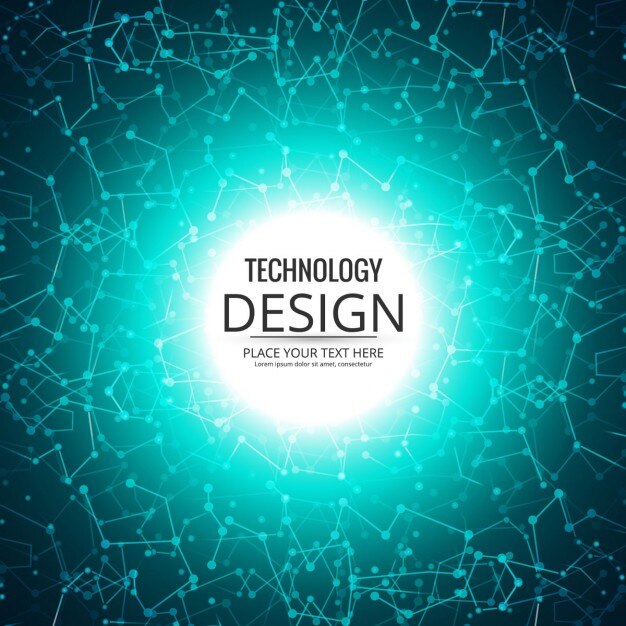 Fondo azul de tecnología 