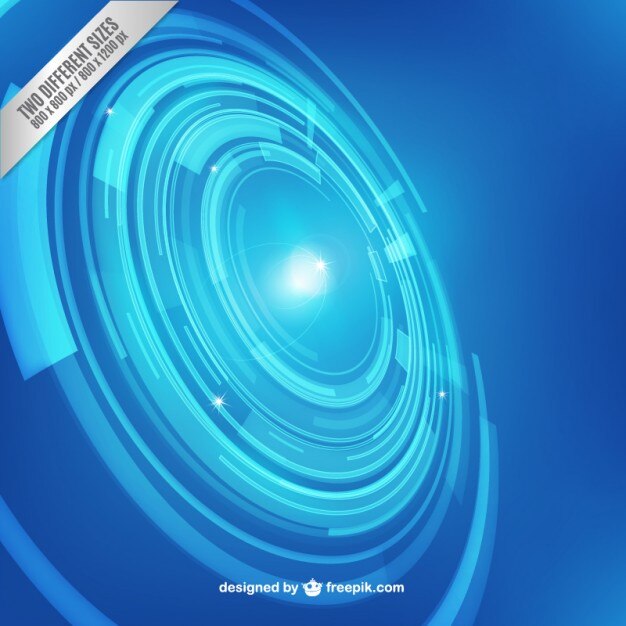 Fondo azul de tecnología
