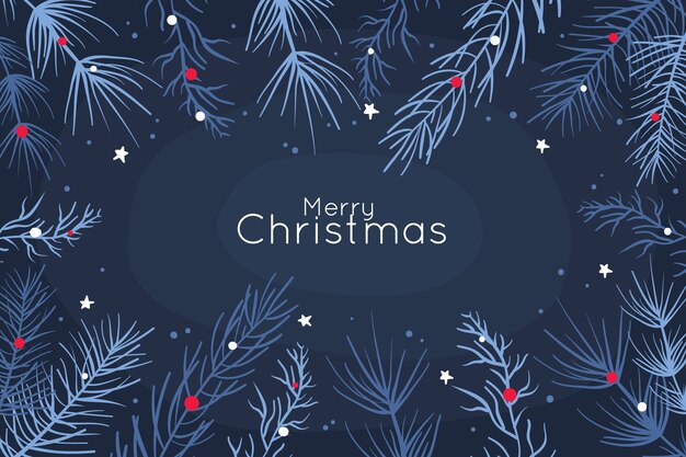 Fondo azul con tema de navidad