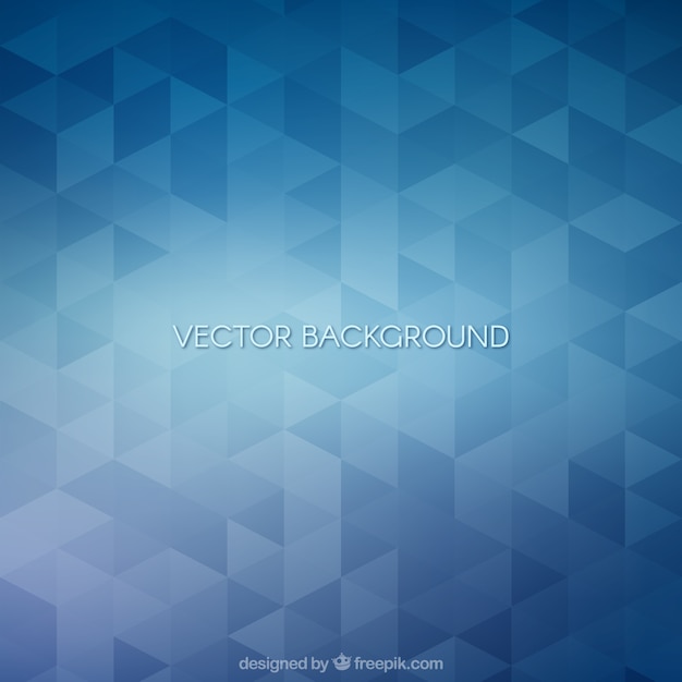 Vector gratuito fondo azul de triángulos