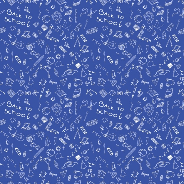 Fondo azul para la vuelta al cole