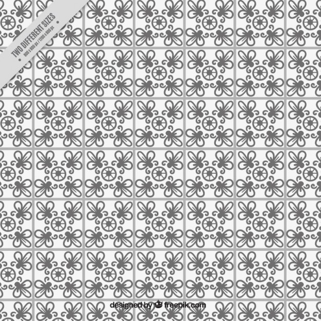 Vector gratuito fondo de azulejos en blanco y negro