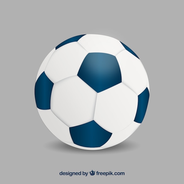 Fondo de balón de fútbol en estilo realista