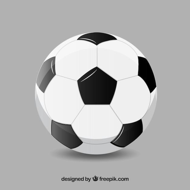 Fondo de balón de fútbol en estilo realista
