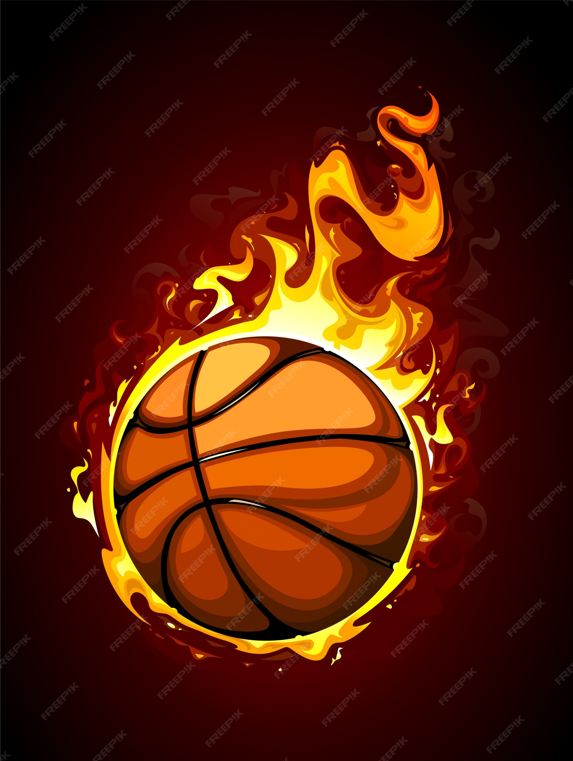 Fondo de baloncesto dibujado a mano | Vector Gratis