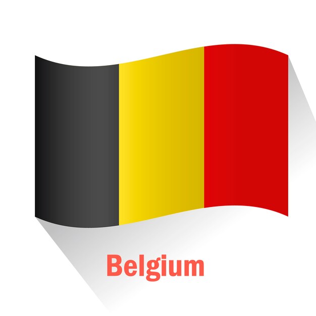 Fondo con bandera de bélgica