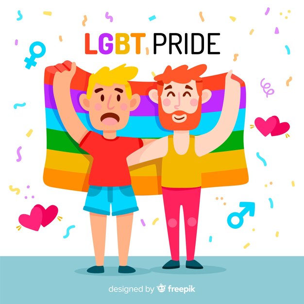 Fondo de bandera del día del orgullo lgbt