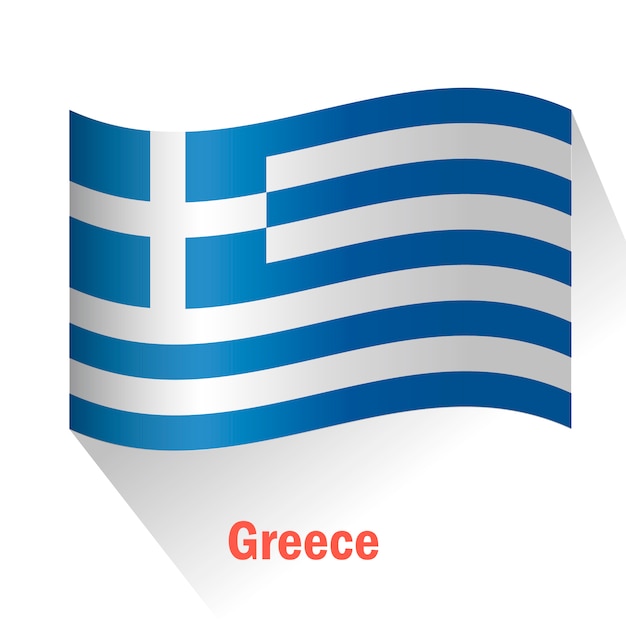 Fondo con bandera de grecia