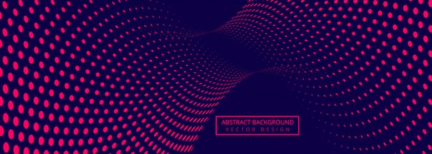 Fondo de banner abstracto con diseño punteado de conexión