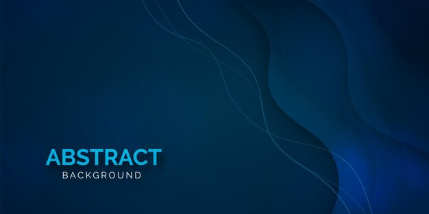 fondo de banner abstracto de negocios azul real con publicación de diseño de vector de formas onduladas de degradado fluido
