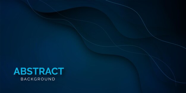 fondo de banner abstracto de negocios azul real con publicación de diseño de vector de formas onduladas de degradado fluido