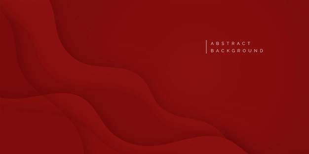 Vector gratuito fondo de banner abstracto de negocios rojo con formas onduladas de degradado fluido post de diseño vectorial